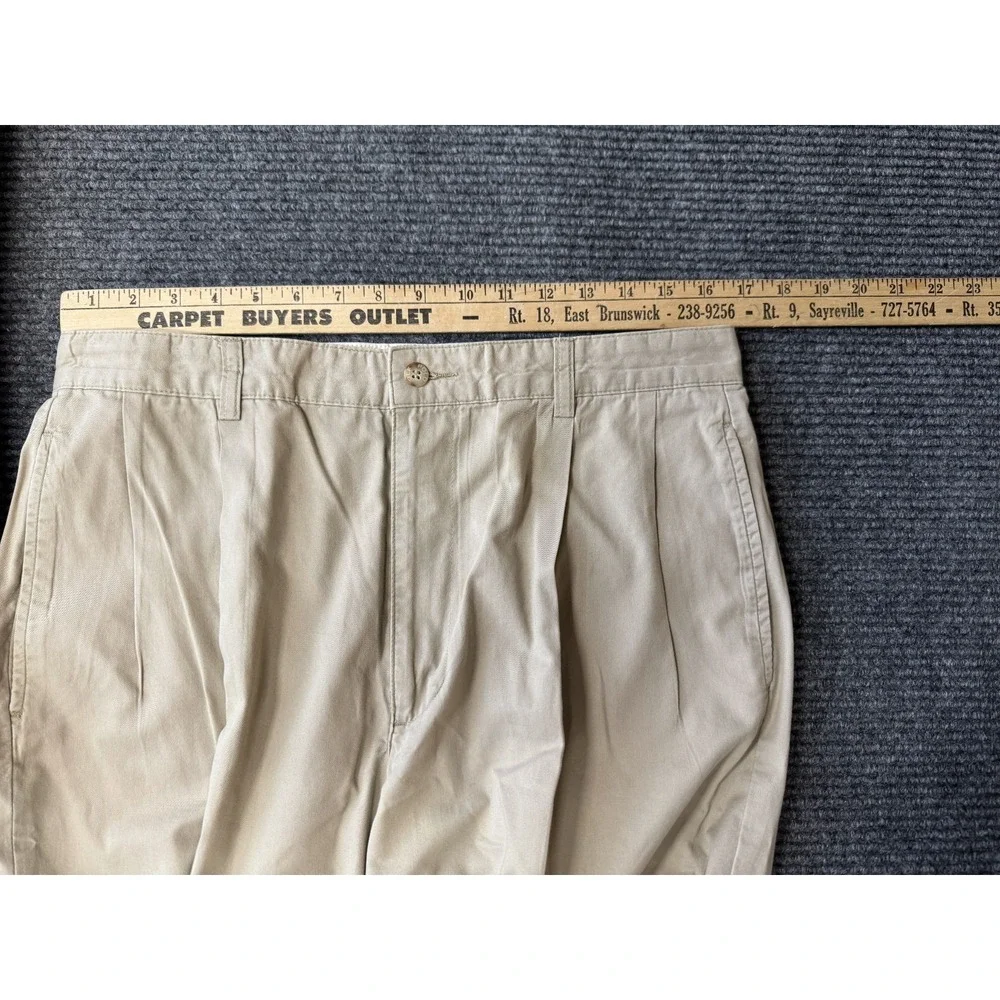 Polo Golf Ralph Lauren Links Chino Pants Mens 34x34 Khaki Straight Leg Pleated